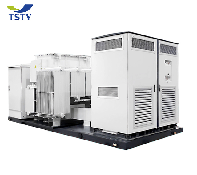Sous-station &eacute;l&eacute;vateur compacte TSTY PV pour centrale solaire au sol, utilisation en ext&eacute;rieur